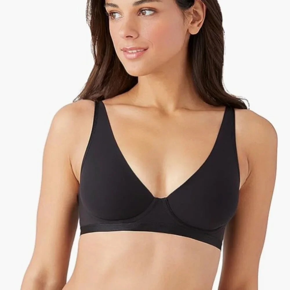 b.tempt'd Women's Nearly Nothing Plunge Underwire Bra Black Size 34B 8970